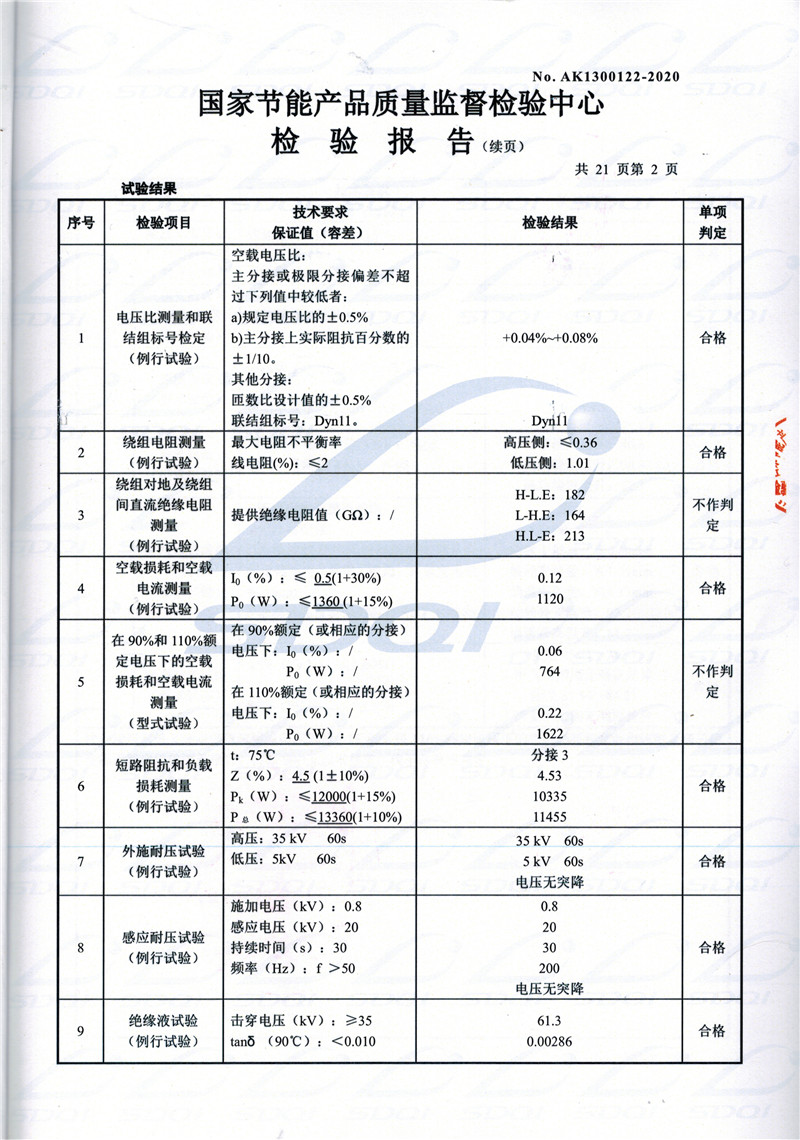 高低压试验报告-S11-1250竹溪竹溪竹溪油浸式变压器-2.jpg